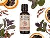 Wild Man Beard Oil Conditioner Tundra scent in 30ml amber glass bottle. Lemon slices and peppermint leaves surround.