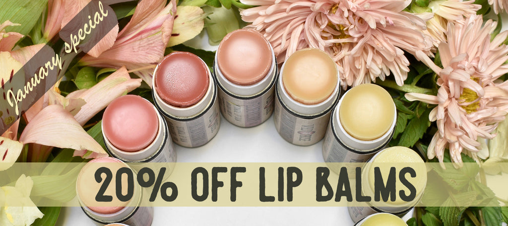 January Special - 20% Off Lip Balms!