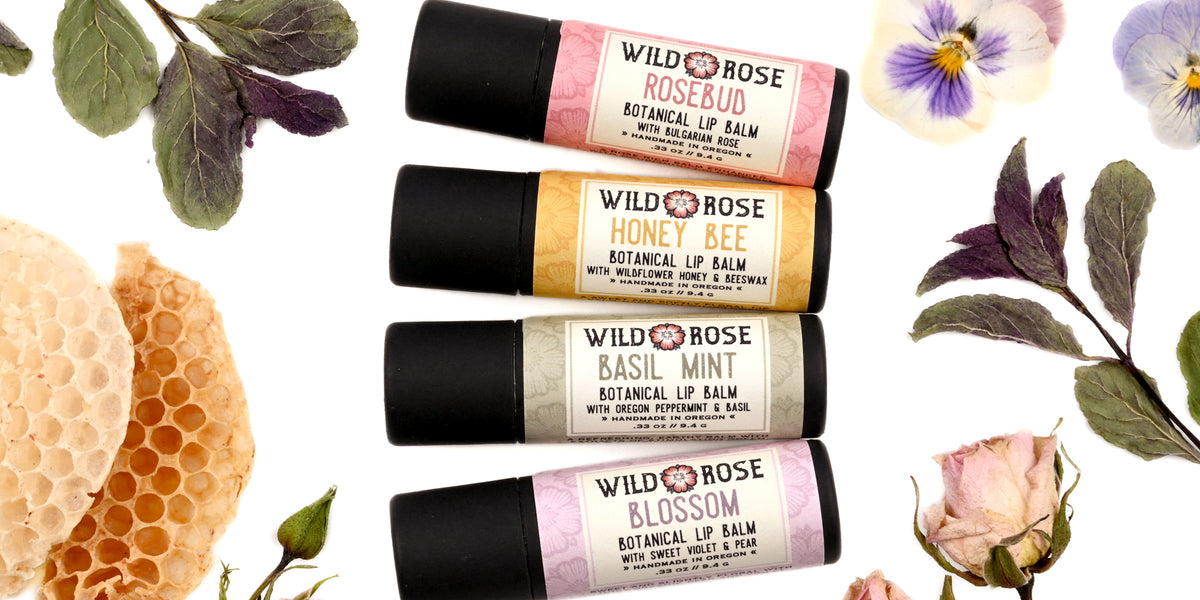 Natural Lip Balm Gift Set - Garden Collection– Wild Rose