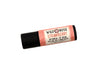 Strawberry Natural Lip Balm in a biodegradable paper tube on a white background.