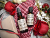 Wild Man gift wrapped beard Care Gift Set with Beard Oil Conditioner and Beard Wash in The Original scent. Dried botanicals and tissue paper surround.