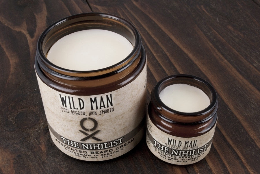 Image of Wild Man Beard Cream - The Nihilist (unscented) - Wild Rose Herbs - 4