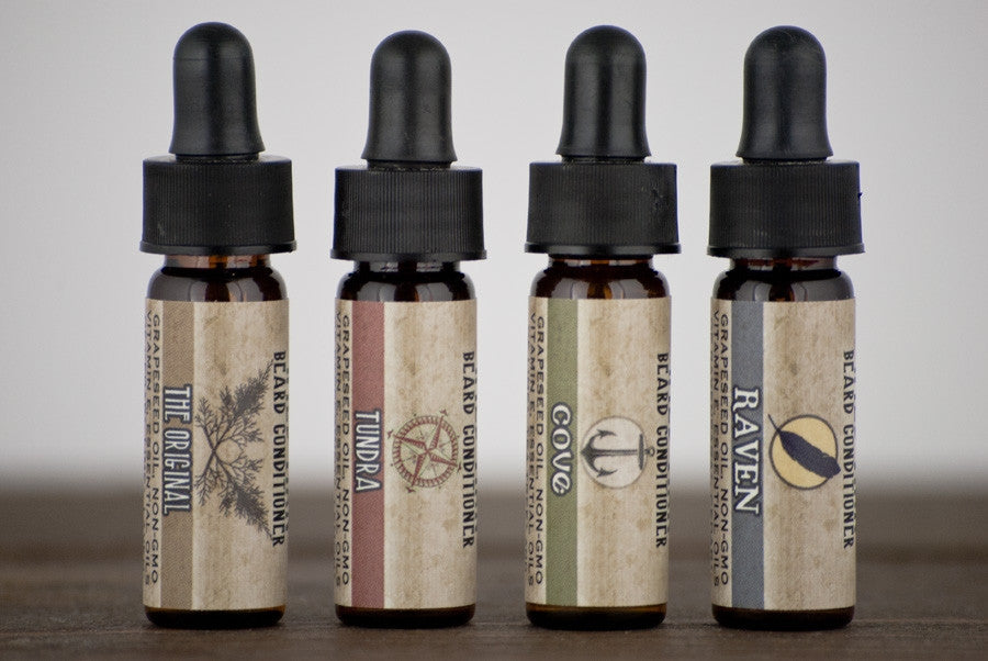 Image of Wild Man Beard Oil Conditioner - Trial Size Sampler Pack - Wild Rose Herbs - 2